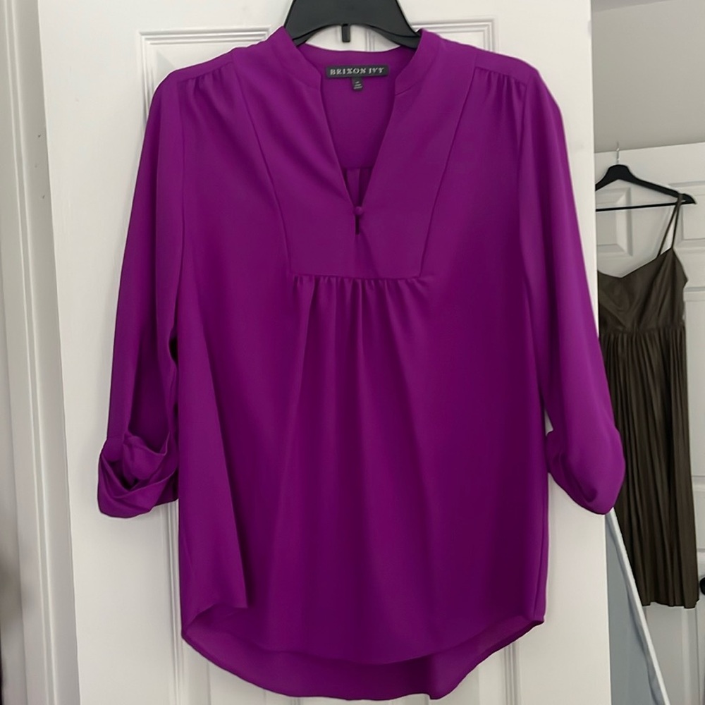 Brixton Ivy Tunic Top - Medium - Purple